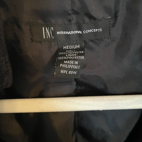 Inc International Concepts Medium Black Jacket Zip Up - Picture 2 of 4